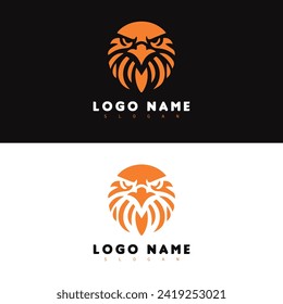 Minimalist eagle or bullet bold design 