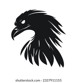 Minimalist Eagle Icon Pictogram Style Vector Image