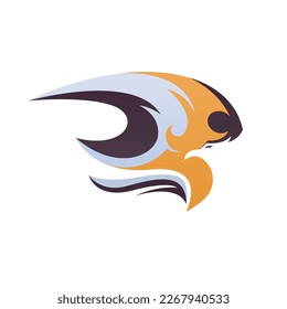 Minimalist eagle logo design template. Simple bird logo design. Eagle logo for branding