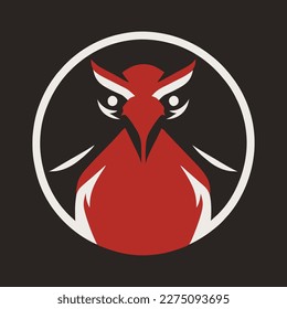 minimalist eagle logo vector illustration