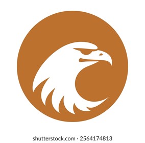 Minimalist Eagle silhouette vector Logo