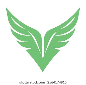 Minimalist Eagle silhouette vector Logo