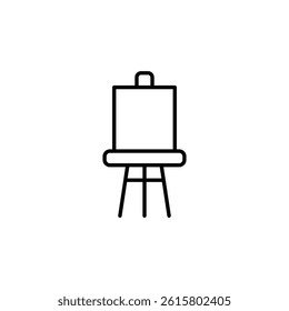 Minimalist Easel Illustration for Artistic Projects and Creative Concepts