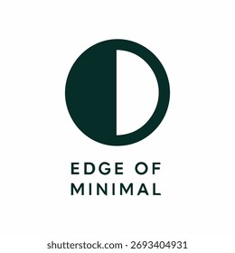 Um design minimalista estilo eclipse mostrando a borda de escuro e luz perfeito para uma variedade de fins de negócios e projetos modernos.