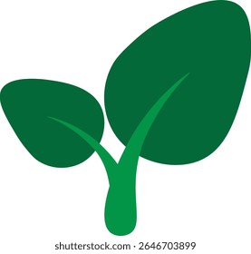 Minimalist eco nature icon set featuring leaves, sprouts, seeds, and green energy elements. Perfect for sustainability, farming, and environmental design needs.