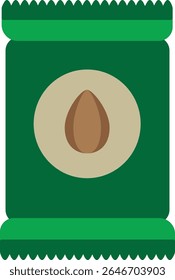 Minimalist eco nature icon set featuring leaves, sprouts, seeds, and green energy elements. Perfect for sustainability, farming, and environmental design needs.