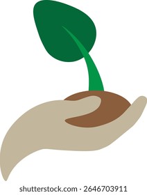 Minimalist eco nature icon set featuring leaves, sprouts, seeds, and green energy elements. Perfect for sustainability, farming, and environmental design needs.