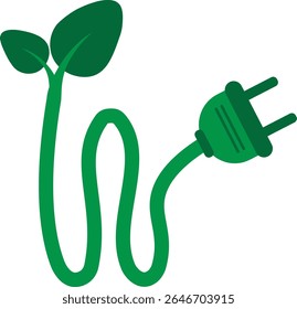 Minimalist eco nature icon set featuring leaves, sprouts, seeds, and green energy elements. Perfect for sustainability, farming, and environmental design needs.