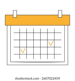 Minimalist education icon in outline and flat design. Perfect for certificates, diplomas, presentations, and learning materials. Vector. 