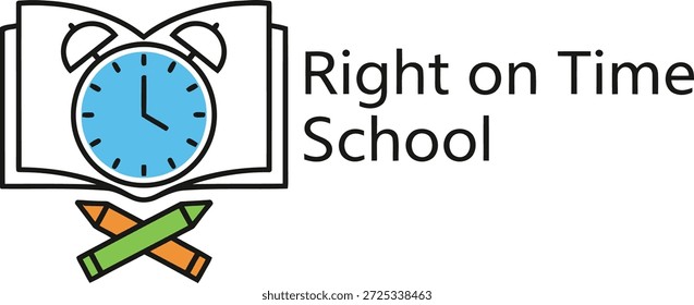 Icono de escuela educativa minimalista concepto de diseño de Ilustración vectorial simple 
