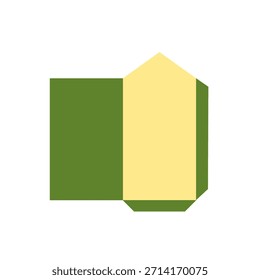 Ilustración minimalista del sobre de Eid Mubarak
