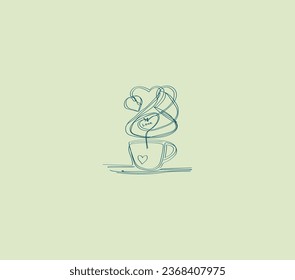 Elegancia minimalista: Nuestro arte de café de una sola línea captura la gracia felina de un golpe. Sencillez y encanto en cada línea.