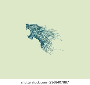 Elegancia minimalista: Nuestro arte ruar leopardo de una sola línea captura la gracia felina de un golpe. Sencillez y encanto en cada línea.