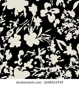Minimalist, elegant and abstract. Like a modern silhouette interpretation of traditional floral motifs