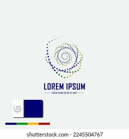 Minimalist and elegant abstract logo. Modern logo element icon design with business card template suitable for corporate identity and logotypes.