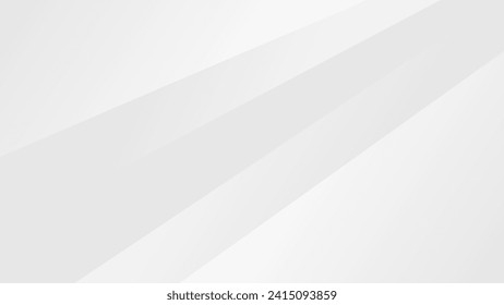 Fondo minimalista elegante en tonos grises y blancos. Ilustración vectorial con gradiente simple. Fondo claro con patrones abstractos geométricos y de curva. 