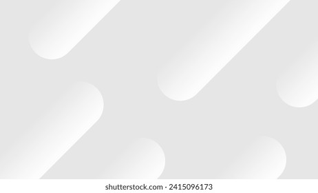 Minimalist elegant background in gray and white. Vector illustration with simple gradient. Clear background with cylinder and geometric abstract patterns. Suitable for web, technology design, posters.