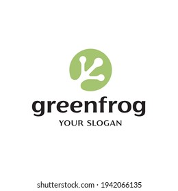 minimalist elegant Beautiful Frog logo design