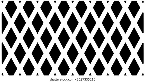 A minimalist and elegant diamond-shaped vector pattern in black and white, ideal for backgrounds, packaging, web design, or branding materials.