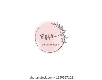 Feminine Logos Collection Hand Drawn Modern Stock Vector (Royalty Free ...