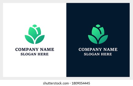 Minimalist elegant flower rose luxury beauty salon, fashion, skincare, cosmetic, yoga and spa products, Monogram flourishes Logo Design