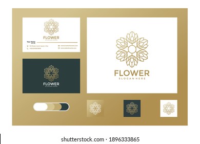 Minimalist elegant flower rose luxury beauty salon, fashion, skincare and business card	