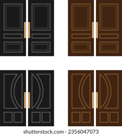 Minimalist and elegant house doors