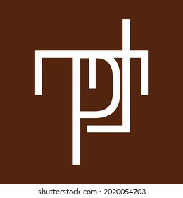 minimalist, elegant, and modern design model with the initials