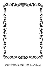 Minimalist Elegant Ornamental Frame Decorative Vector