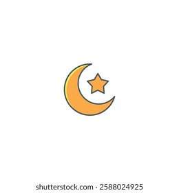 A minimalist and elegant Ramadhan icon, symbolizing the holy month with spiritual and festive elements, perfect for religious events, Islamic branding, and cultural celebrations.
