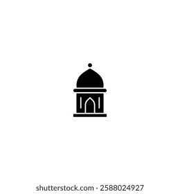 A minimalist and elegant Ramadhan icon, symbolizing the holy month with spiritual and festive elements, perfect for religious events, Islamic branding, and cultural celebrations.