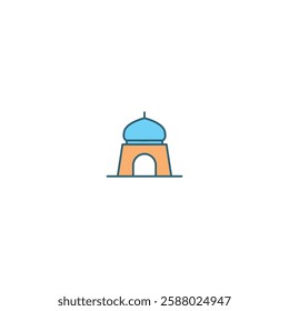 A minimalist and elegant Ramadhan icon, symbolizing the holy month with spiritual and festive elements, perfect for religious events, Islamic branding, and cultural celebrations.