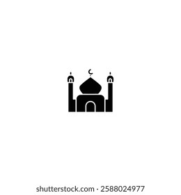 A minimalist and elegant Ramadhan icon, symbolizing the holy month with spiritual and festive elements, perfect for religious events, Islamic branding, and cultural celebrations.