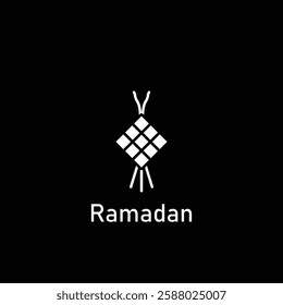 A minimalist and elegant Ramadhan icon, symbolizing the holy month with spiritual and festive elements, perfect for religious events, Islamic branding, and cultural celebrations.