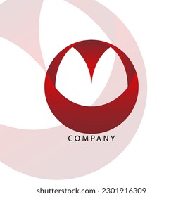
a minimalist and elegant red logo suitable for a company logo