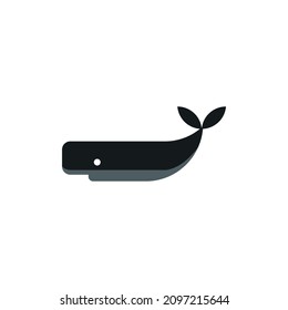 minimalist and elegant shark logo