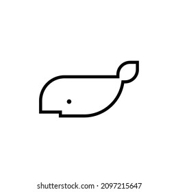 minimalist and elegant shark logo