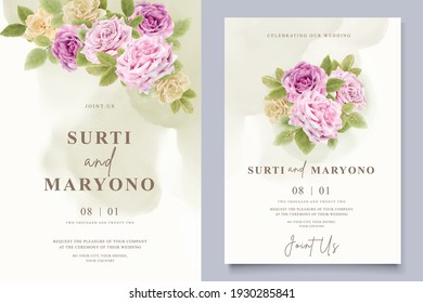 minimalist elegant wedding card set