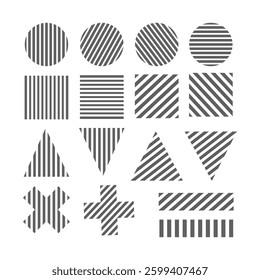 minimalist elements set. shapes set. Basic shapes collection