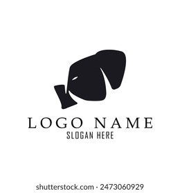 logotipo simple minimalista de elefante adecuado para la empresa, fuerte y valiente