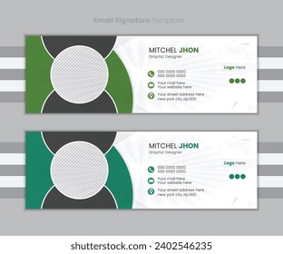 Minimalist Email Signature template design