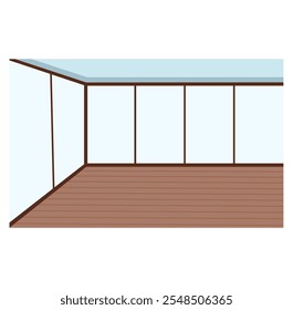 Minimalistischer leerer Rauminnenhintergrund