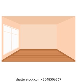 Fondo interior minimalista de la habitación vacía