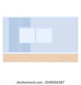Minimalist empty room interior background