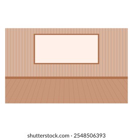 Fondo interior minimalista de la habitación vacía