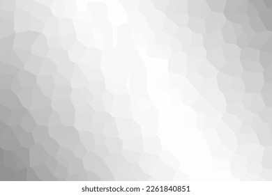 Minimalist empty white silver polygon mosaic universal background. Abstract elegant geometric seamless pattern for business, corporate, talks, and seminar presentations. Vector illustration