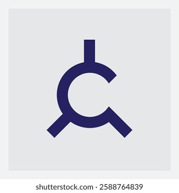 Minimalist Enigma: The 'C' letter. A Logo That Sparks Curiosity and Invites Interpretation. Where Simplicity Meets Avant-Garde Design. Logotype.