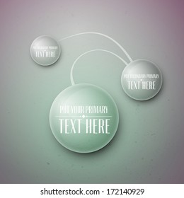 Minimalist EPS10 Template for Displaying Your Information, Data | Fine Tuned Colored Vector Background