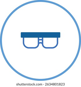 Minimalist Eye Glasses Vector Illustration for Optometry and Fashion Concepts