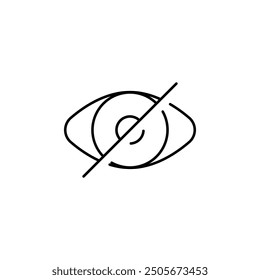 Minimalist Eye Icons set - Simple Line Art Ocular Graphic for Vision Concepts, Observational Symbols in Modern Art Style